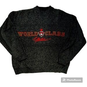 Vintage 90s Men’s I.O.U. Embroidered Mockneck Sweater Size Medium